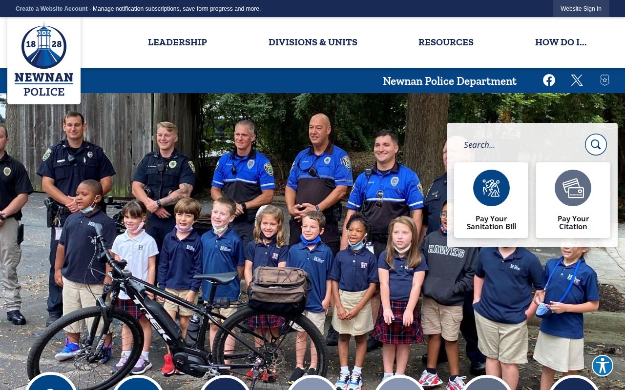 Newnan Police Department official page for Newnan police records and arrest information